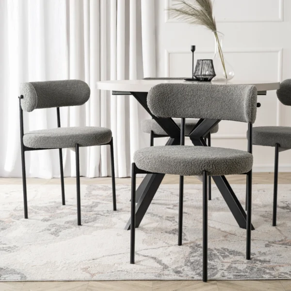 Scaun TULSA Gri Boucle