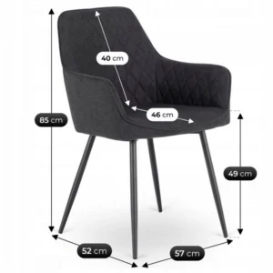 Scaun BRESSO 2, negru