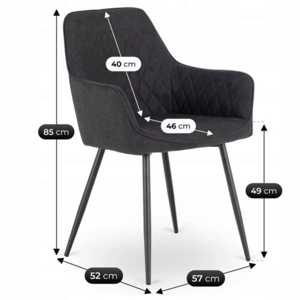 Scaun BRESSO 2, negru