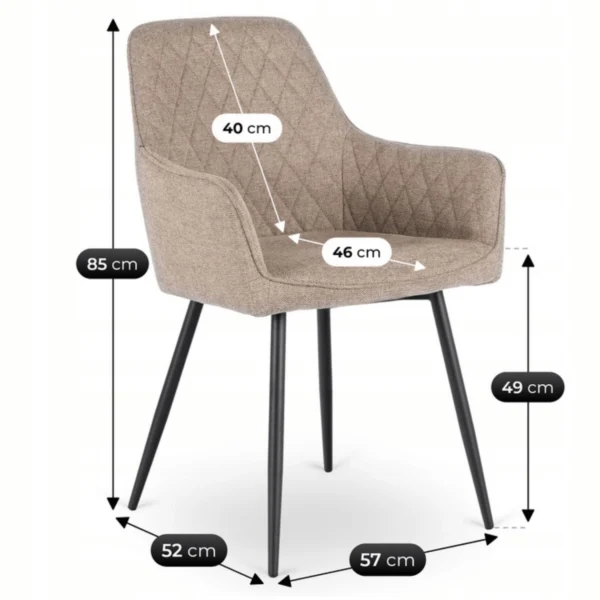 product-3632-7 Scaun BRESSO 2, bej — MOBILA