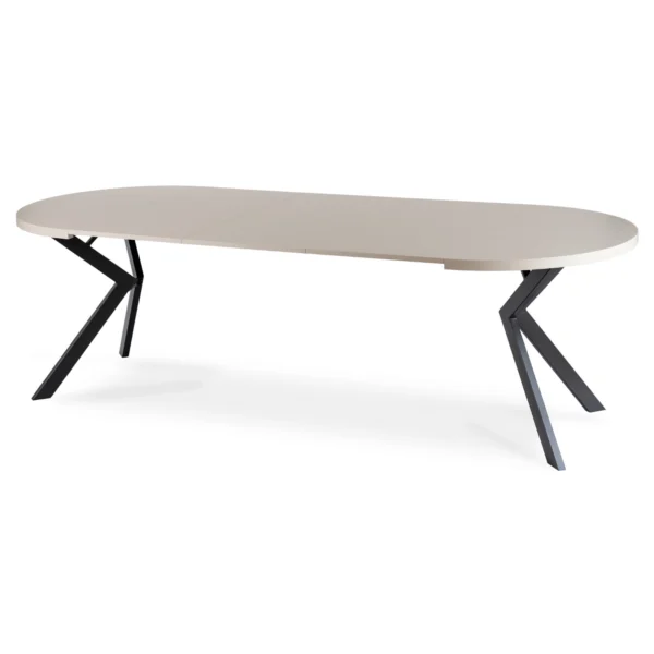 product-3637-9 Masă LUKAS extensibilă 100-250 cm, cașmir/negru — Mese