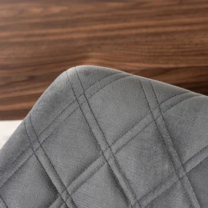 Scaun LUISE Gri/Nuc Velur