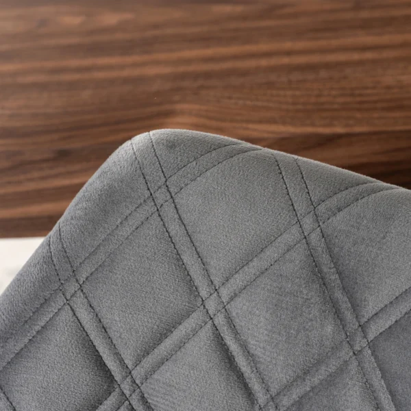 Scaun LUISE Gri/Nuc Velur