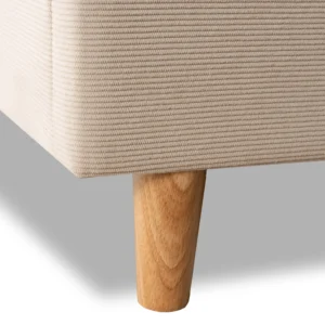 Pat 140x200 KIOTO Beige Corduroy Catifea — MOBILA