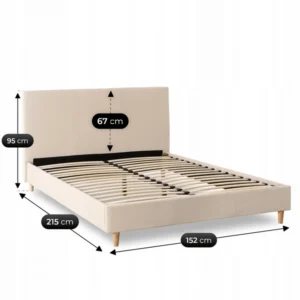 Pat 140x200 KIOTO Beige Corduroy Catifea — MOBILA