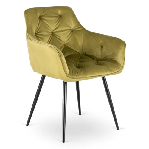 Scaun MODESTO din velur pistachio