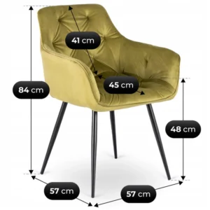 product-3645-7 Scaun MODESTO din velur pistachio