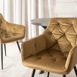 Scaun MODESTO Velur muștar
