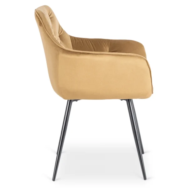 Scaun MODESTO Velur muștar