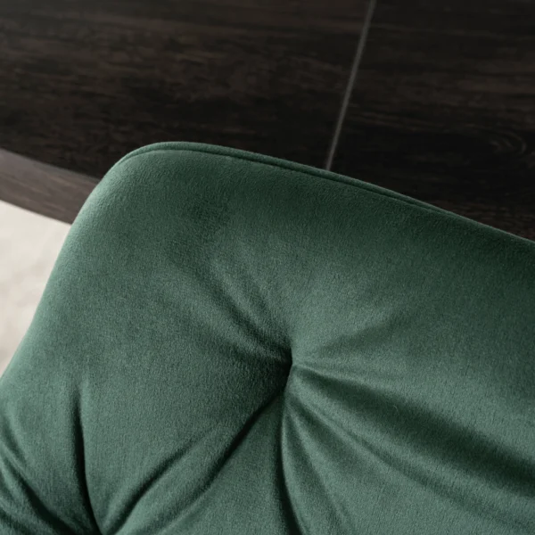 Scaun MODESTO verde din velur — MOBILA