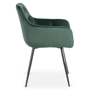 Scaun MODESTO verde din velur — MOBILA