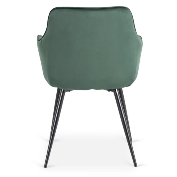 Scaun MODESTO verde din velur — MOBILA