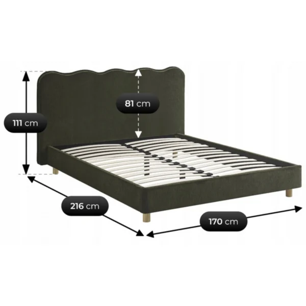 Pat 160x200 IZMIR Verde — MOBILA