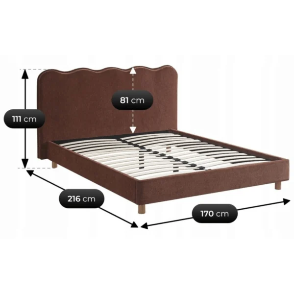 Pat 160x200 IZMIR Roșu — MOBILA