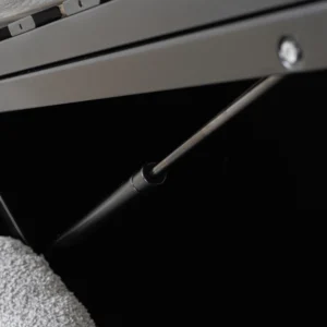 Pat 160x200 ANKARA cu spațiu de depozitare, gri, din țesătură bouclé — MOBILA