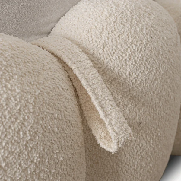 Pat ANKARA 160x200 cu spațiu de depozitare Culoare crem Boucle