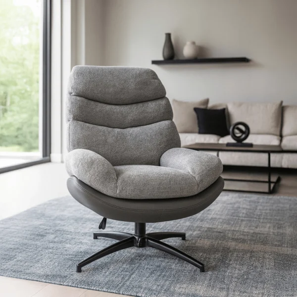 Scaun pivotant ASTURIA, gri