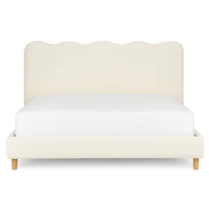 Pat 180x200 IZMIR Cream Boucle — Mobilier pentru dormitor
