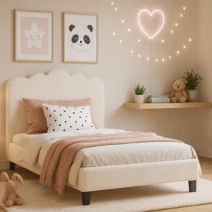 120x200 CRATER Pat crem Boucle