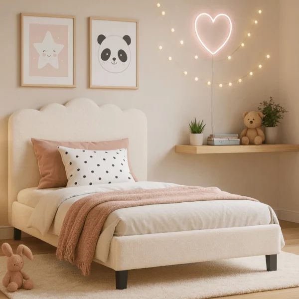 120x200 CRATER Pat crem Boucle