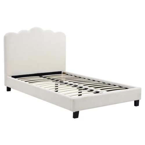 120x200 CRATER Pat crem Boucle