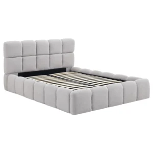 Pat MURCJA 140x200 cu spațiu de depozitare, bouclé gri