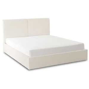 Pat MARSEILLE 160x200 cu spațiu de depozitare Cream Boucle