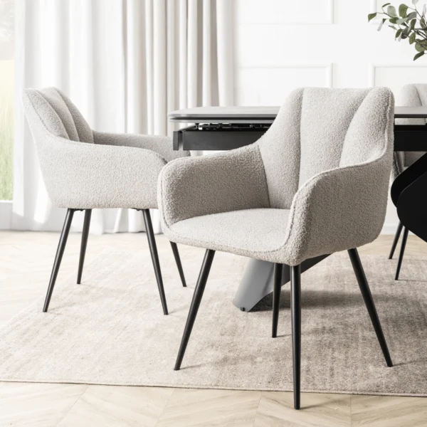 Scaun NAWARA Grey Boucle