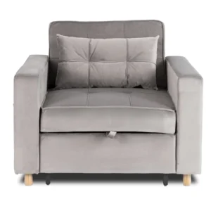 product-3690-1 Fotoliu culisant SOLOR Velur gri — Fotolii de relaxare