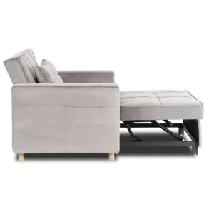 product-3690-4 Fotoliu culisant SOLOR Velur gri — Fotolii de relaxare