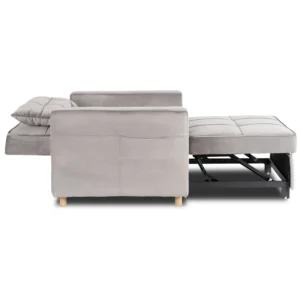 product-3690-5 Fotoliu culisant SOLOR Velur gri — Fotolii de relaxare
