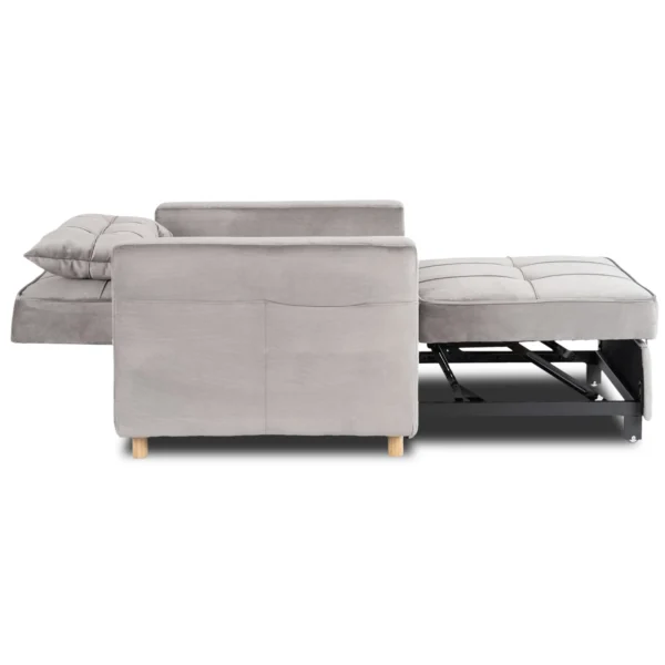 product-3690-5 Fotoliu culisant SOLOR Velur gri — Fotolii de relaxare