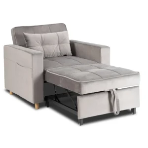 product-3690-6 Fotoliu culisant SOLOR Velur gri — Fotolii de relaxare