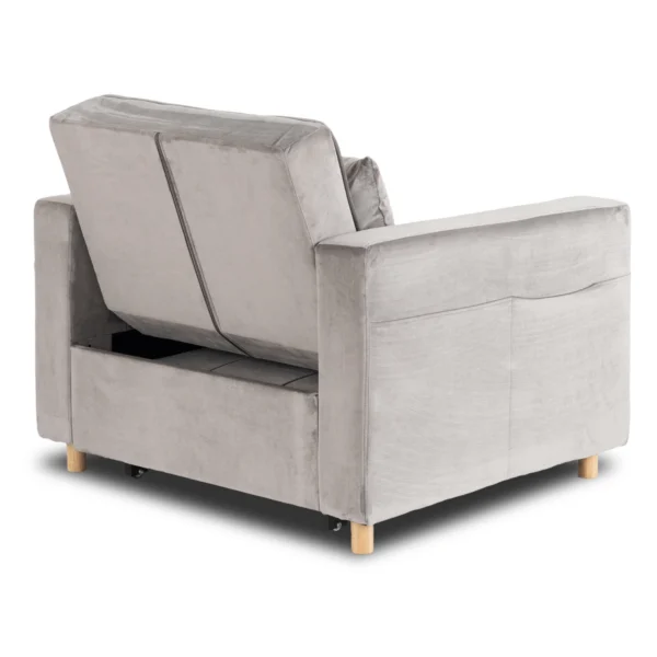 product-3690-8 Fotoliu culisant SOLOR Velur gri — Fotolii de relaxare