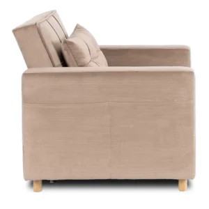 Scaun reclinabil SOLOR din velur bej