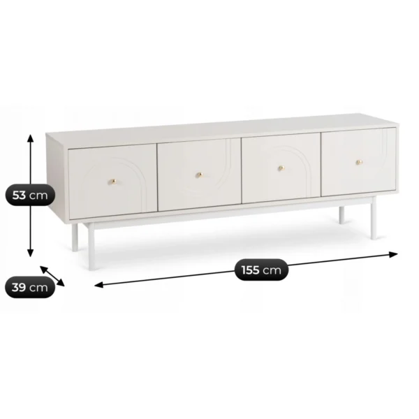 product-3694-7 Dulap RTV MARLEN 155 cm Cașmir — Comode TV
