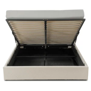 product-3696-2 Pat 140x200 MARSYLIA cu container Cream Boucle — MOBILA