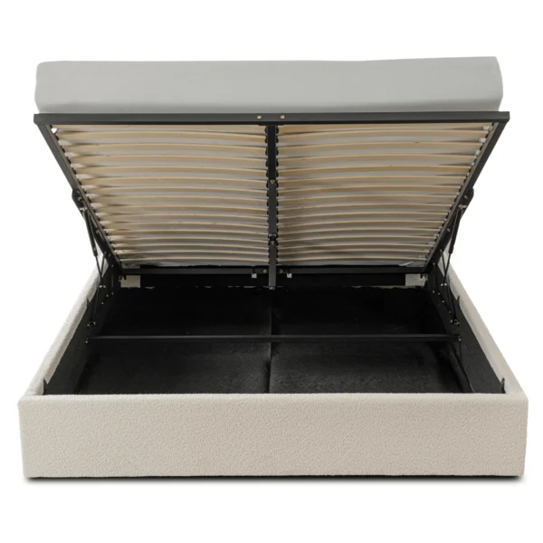 product-3696-2 Pat 140x200 MARSYLIA cu container Cream Boucle — MOBILA