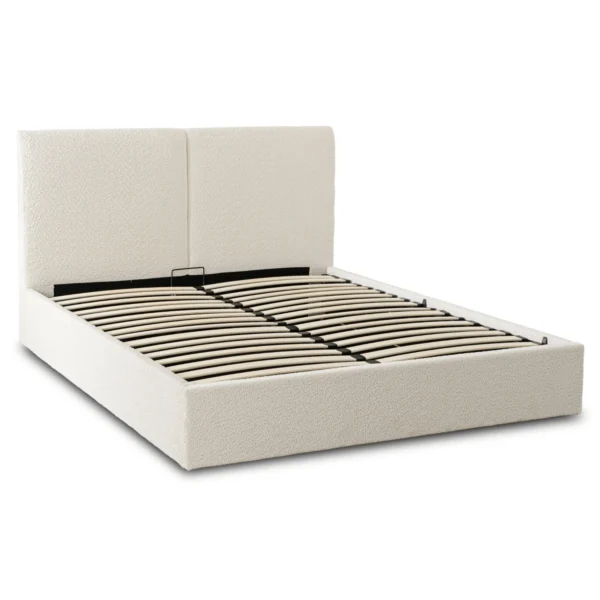 product-3696-4 Pat 140x200 MARSYLIA cu container Cream Boucle — MOBILA