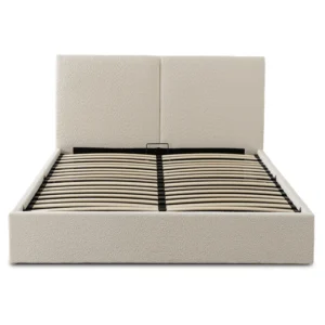 product-3696-5 Pat 140x200 MARSYLIA cu container Cream Boucle — MOBILA