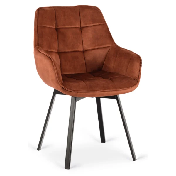 LUNA Scaun pivotant Red Velour — MOBILA