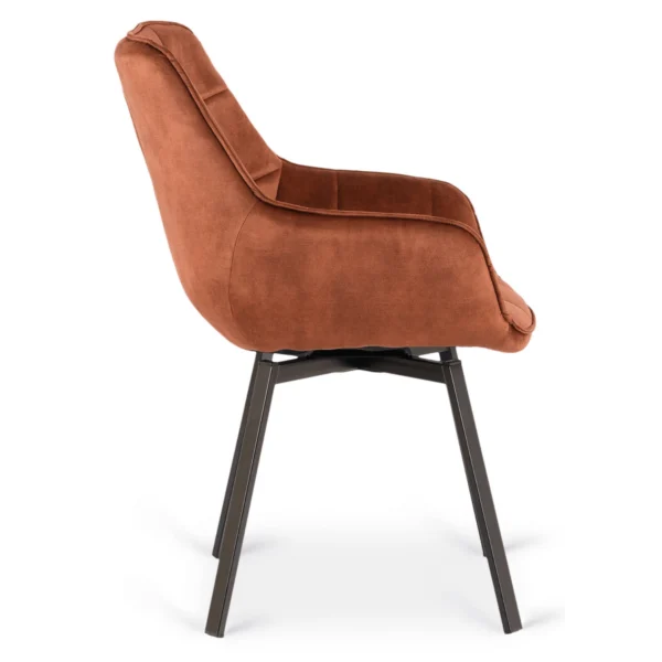 LUNA Scaun pivotant Red Velour — MOBILA