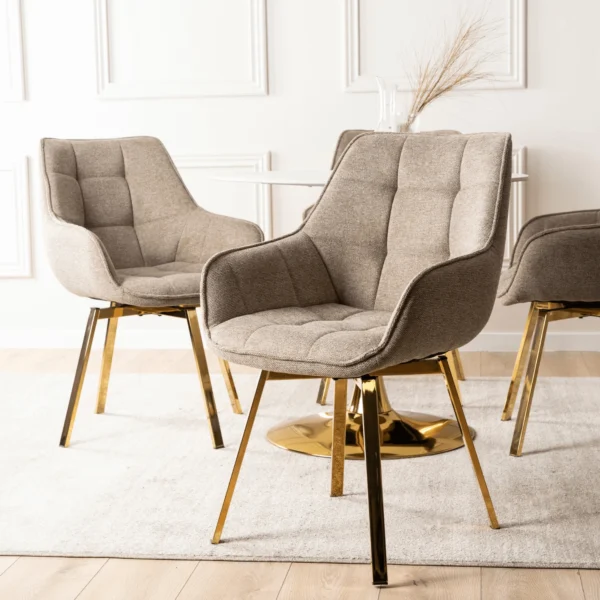 Scaun pivotant MIA bej