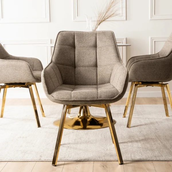 Scaun pivotant MIA bej