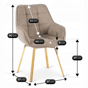 Scaun pivotant MIA bej