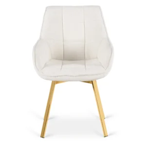 Scaun pivotant MIA bej bouclé