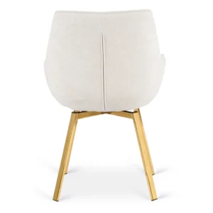 Scaun pivotant MIA bej bouclé