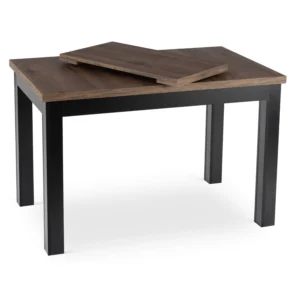 product-3709-4 Masa SKUBI extensibilă 120-160 cm, nuc/negru — Mese