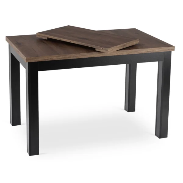 product-3709-4 Masa SKUBI extensibilă 120-160 cm, nuc/negru — Mese