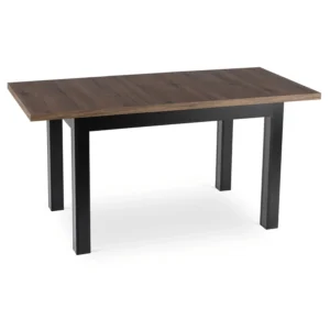 product-3709-5 Masa SKUBI extensibilă 120-160 cm, nuc/negru — Mese